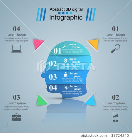 Head icon. Business Infographics. Head icon. Business Infographics. 35724240