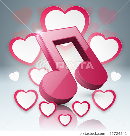 Abstract paper hearts Valentines day. Abstract paper hearts Valentines day. 35724241