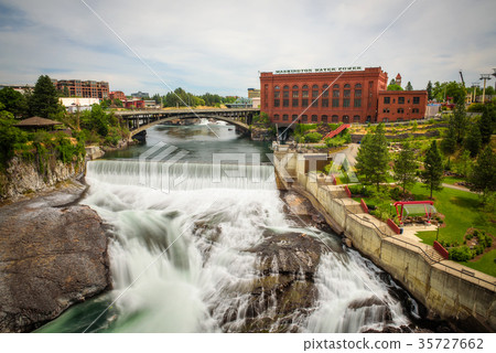 Falls and the Washington Water Power building 35727662