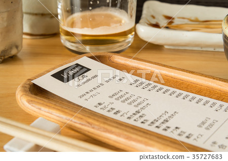 Accounting Payment Cash tray Tavern Restaurant Receipt Cost 35727683