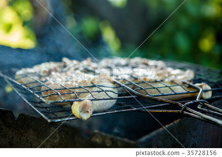 Close-up Overhead View On Two Tasty Roast And 35728156