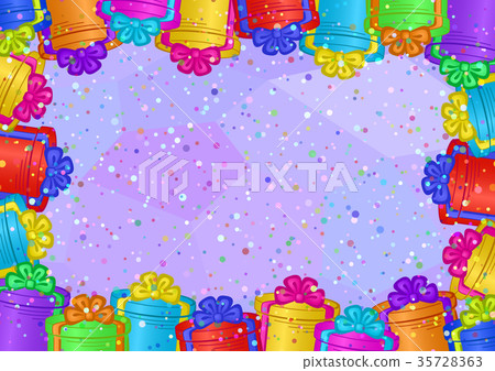 Holiday Background with Gift Boxes 35728363