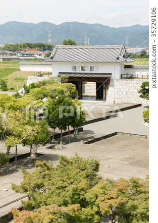 Akoho Castle ruins Main gate from Tendai-National Historic Site-Ako City, Hyogo- Akoho Castle ruins Main gate from Tendai-National Historic Site-Ako City, Hyogo- 35729106