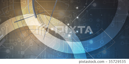 Digital technology world. Business virtual concept 35729535