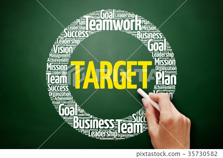 Target word cloud collage Target word cloud collage 35730582