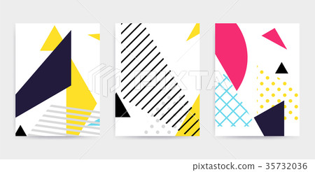 Bright colorful design set vector illustration Bright colorful design set vector illustration 35732036