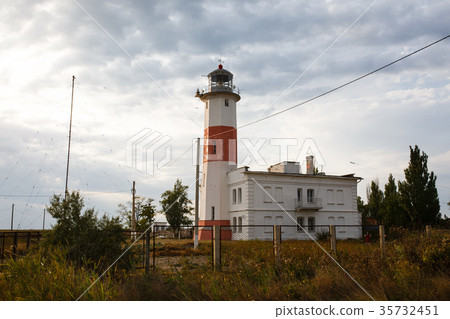 Lower lighthouse in the Berdyansk, Ukraine 35732451