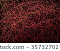 Horizontal Crossing of Red Lines Black Background 35732702