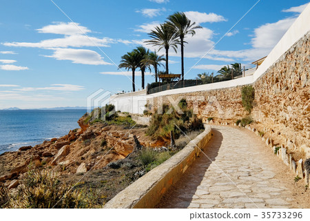 Paved promenade of Cabo Roig 35733296