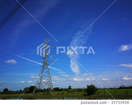 High voltage pole technology, in concept wallpaper High voltage pole technology, in concept wallpaper 35733439