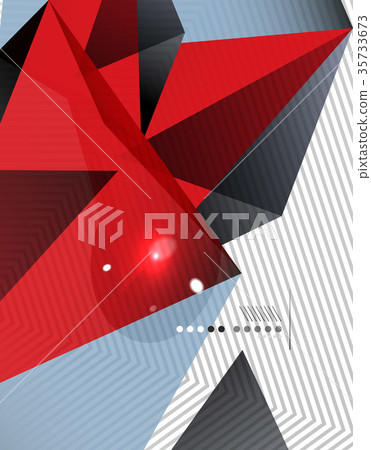Geometrical abstract triangle background 35733673