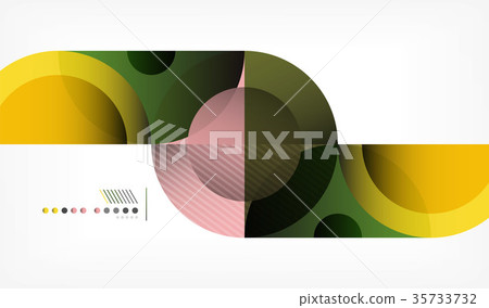 Color circle abstract geometric background, modern Color circle abstract geometric background, modern 35733732