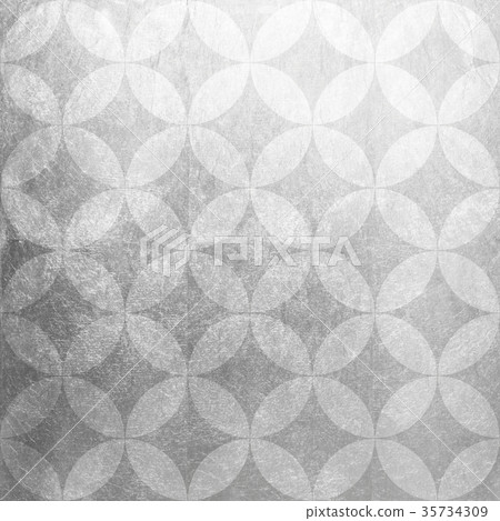 Shippo (background material) silver 35734309