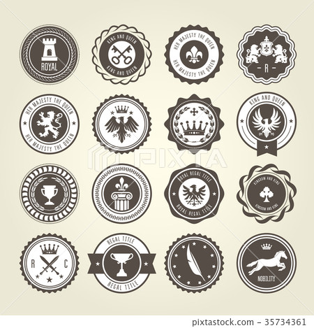 Emblems, blazons and heraldic badges  35734361