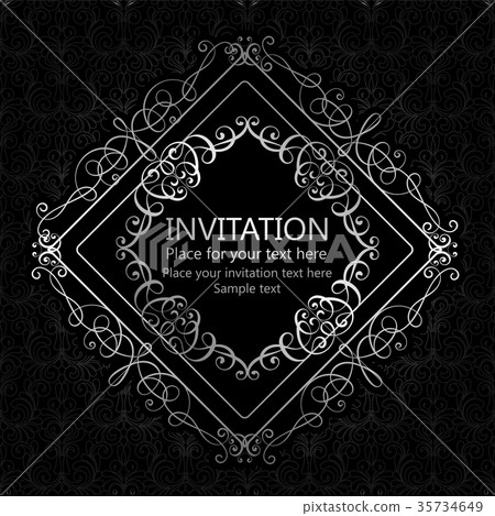 Abstract background with flourishes Abstract background with flourishes 35734649