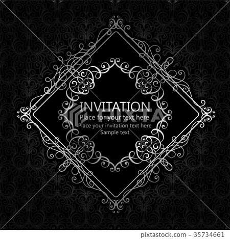 Abstract background with flourishes Abstract background with flourishes 35734661