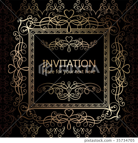 Abstract background with flourishes  35734705