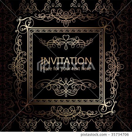 Abstract background with flourishes  35734706