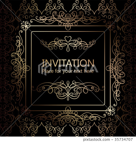 Abstract background with flourishes Abstract background with flourishes 35734707