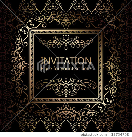 Abstract background with flourishes  35734708