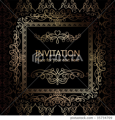 Abstract background with flourishes  35734709