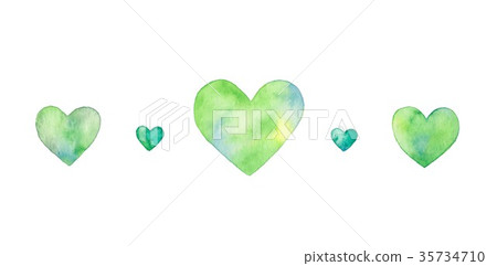 心，材料，綠色 35734710