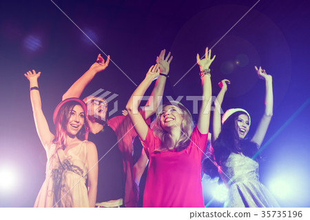 Young people having fun dancing at a party. Young people having fun dancing at a party. 35735196