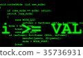 Rows of computer code disappearing in distance 35736931