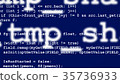 Rows of computer code disappearing in distance 35736933
