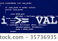 Rows of computer code disappearing in distance 35736935