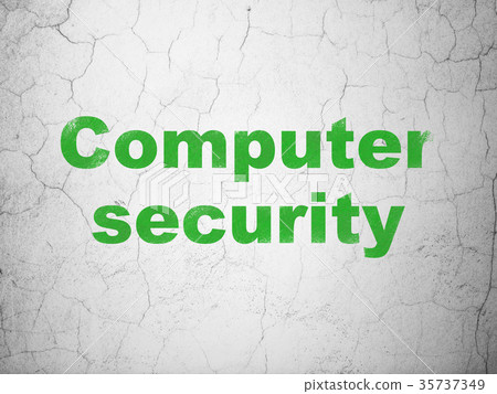 Protection concept: Computer Security on wall Protection concept: Computer Security on wall 35737349