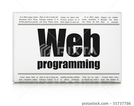 Web design concept: newspaper headline Web 35737786