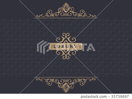 Monogram creative cards template Monogram creative cards template 35739897