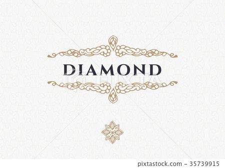 Monogram creative cards template Monogram creative cards template 35739915