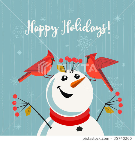 Happy holidays card Happy holidays card 35740260