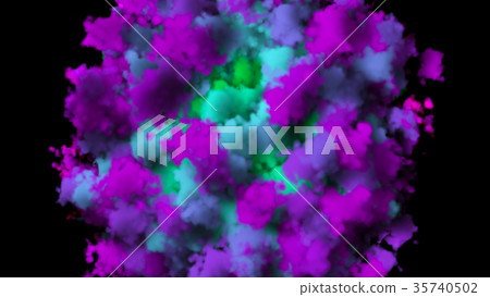 colorful smoke on black background colorful smoke on black background 35740502
