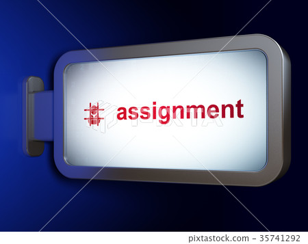 Law concept: Assignment and Criminal on billboard Law concept: Assignment and Criminal on billboard 35741292