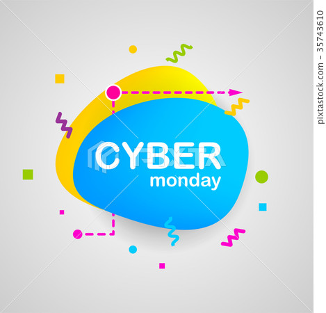 Cyber monday creative dialog advertisement Cyber monday creative dialog advertisement 35743610
