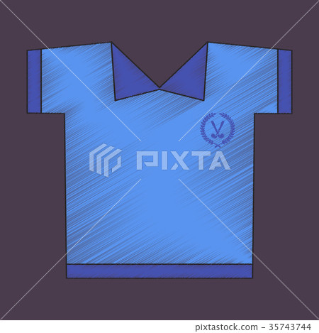 flat shading style icon Golf shirt flat shading style icon Golf shirt 35743744