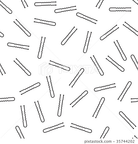 Hair pin, seamless pattern. vector illustration Hair pin, seamless pattern. vector illustration 35744202