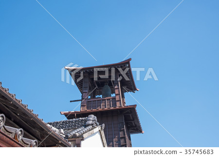 時間的川越市Kuramazu街的鐘 35745683