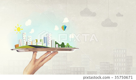 Modern city model Modern city model 35750671