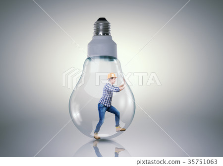Inside light bulb 35751063