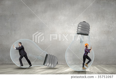 Inside light bulb 35751097