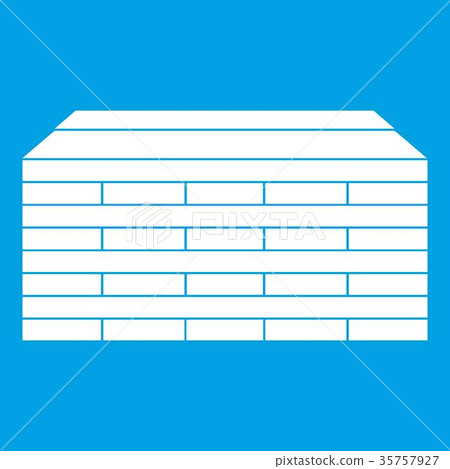Wooden pallets icon white 35757927