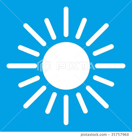 Sun icon white 35757968