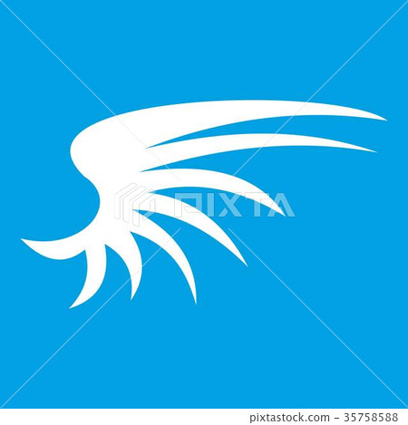 Wing icon white 35758588