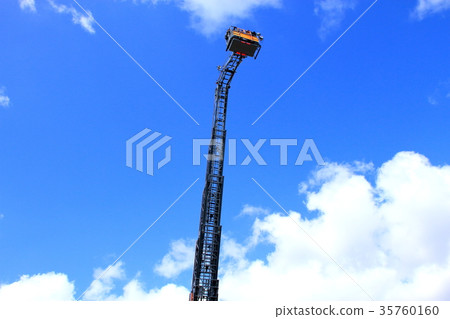 Ladder car for disaster prevention training 35760160