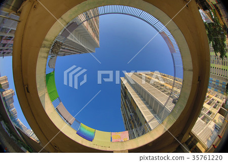 hong Kong public housing apartment block hong Kong public housing apartment block 35761220