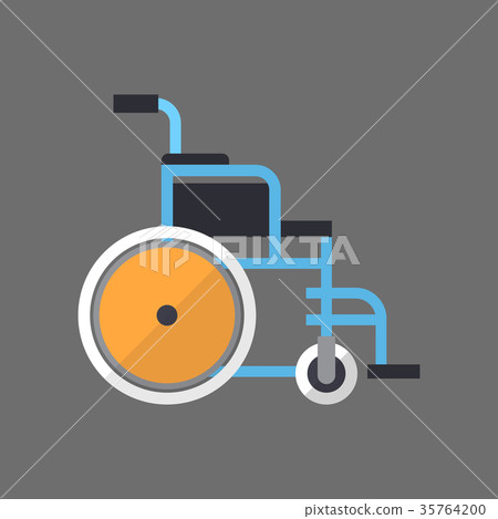 Empty Wheelchair Icon, Medical Wheel Chair Empty Wheelchair Icon, Medical Wheel Chair 35764200
